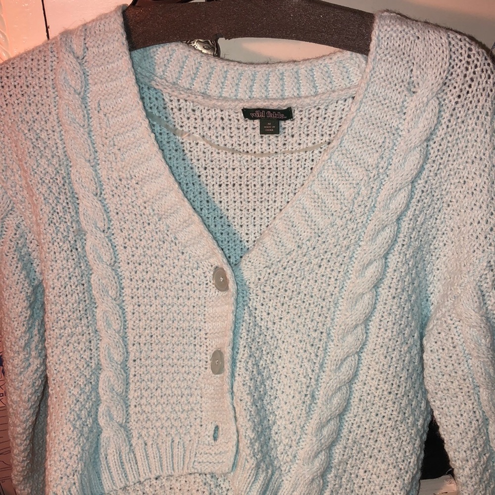 Cute floral sleeve sweater. Liked it when I bought it never ended up wearing it